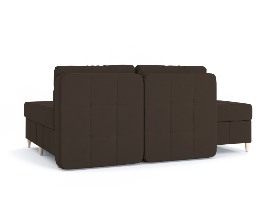 Диваны угловые в гостиную, Диван-кровать угловой Оливер Люкс 2 еврокнижка-трансформер, велюр