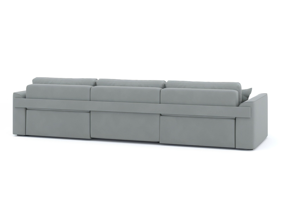 Диваны угловые в гостиную, Диван-кровать П-образный Рафаэль еврокнижка НПБ, велюр