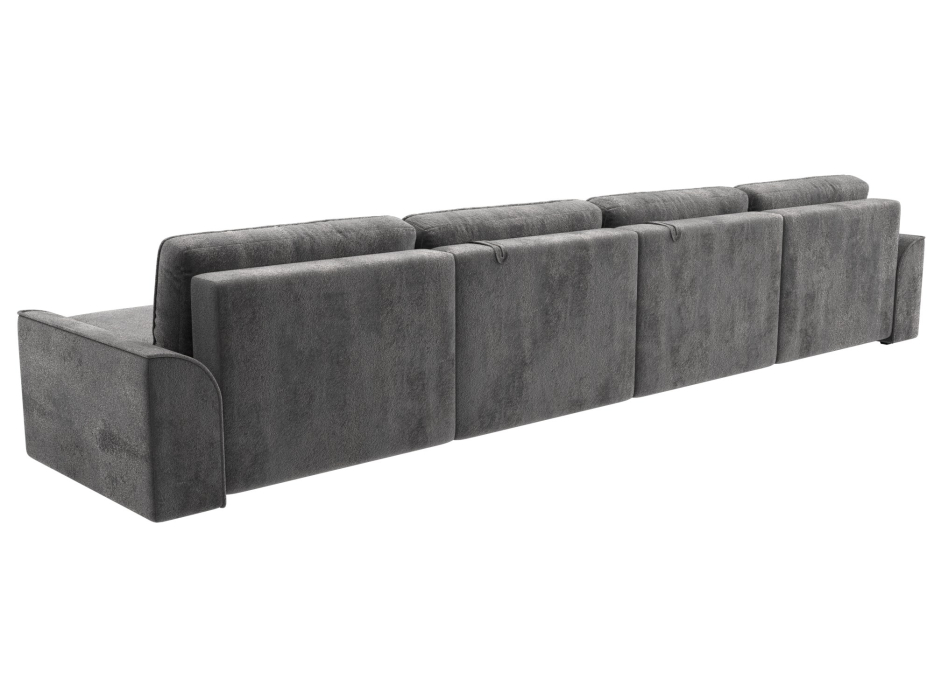 Диваны еврокнижки, Диван п-образный Лига-048 НПБ лонг, велюр TOWER