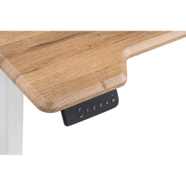 Компьютерный стол Маркос с механизмом подъема 120х75х75, белый