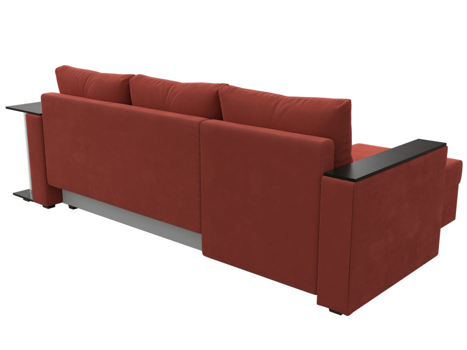 Диваны угловые в гостиную, Угловой диван Атланта левый угол, микровельвет