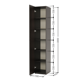 Шкаф с полками ШСП-1 30х45