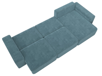 Диван угловой Лига-074 угол универсальный, велюр SEVEN