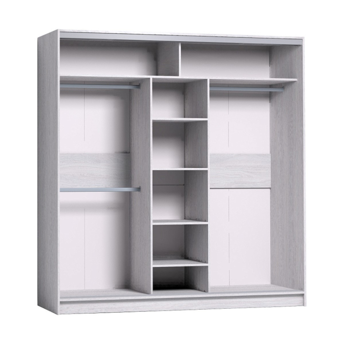 Шкафы-купе, Шкаф-купе 3-дв  Strike 2000 зеркало/лдсп  (в2105*ш2000*г595)