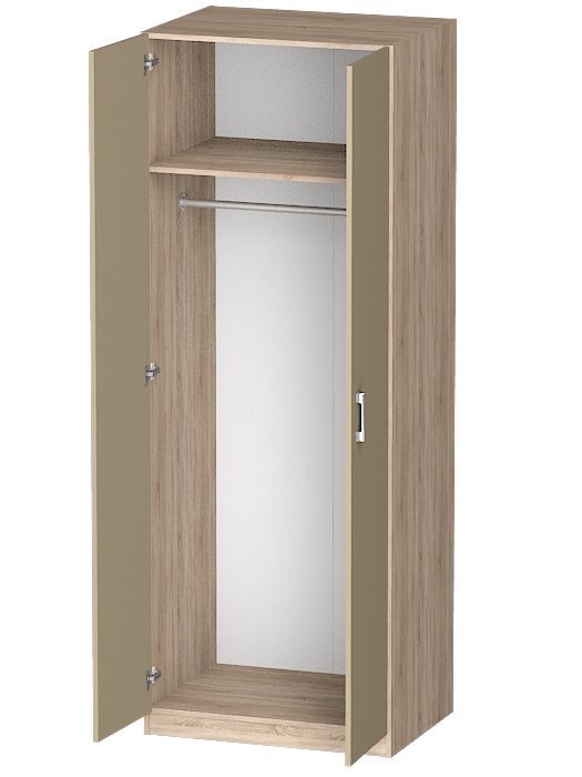 Для одежды, Распашной шкаф Лайф для одежды 80*60*215 Дуб сонома