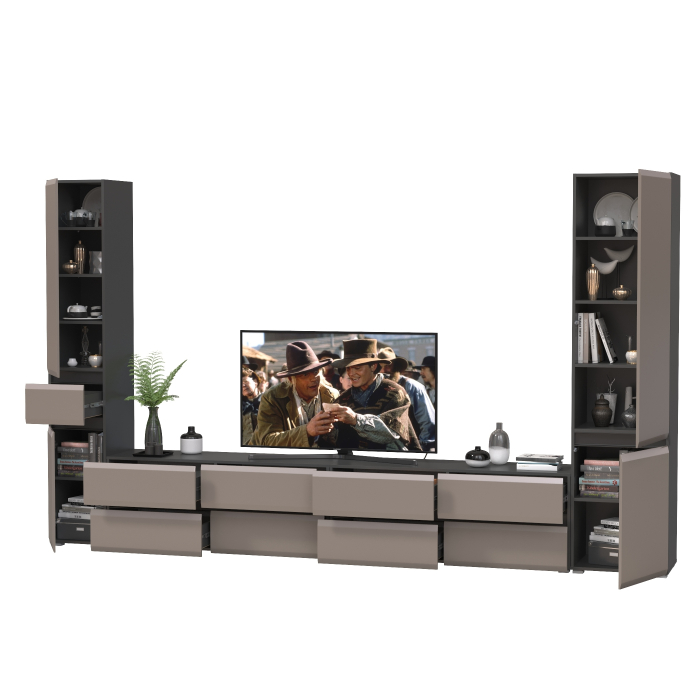 Стенки для гостиной, Мебель в гостиную модульная Сидней № 134