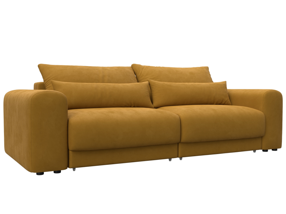 Диваны еврокнижки, Диван прямой Лига-056 НПБ, велюр BRUT