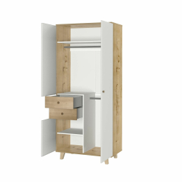 Шкаф 2-х створчатый с ящиками Аскис