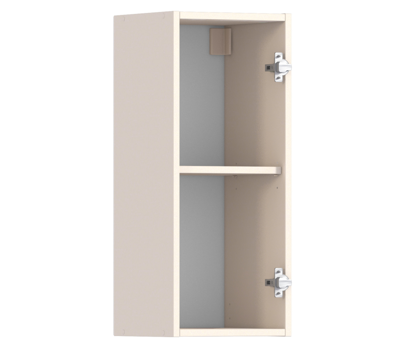 , Полка с витриной Регина Песочный Дуб Сантана Светлый  300