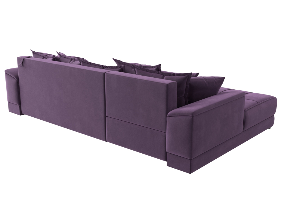 Диваны угловые в гостиную, Угловой диван НордСтар левый угол, микровельвет