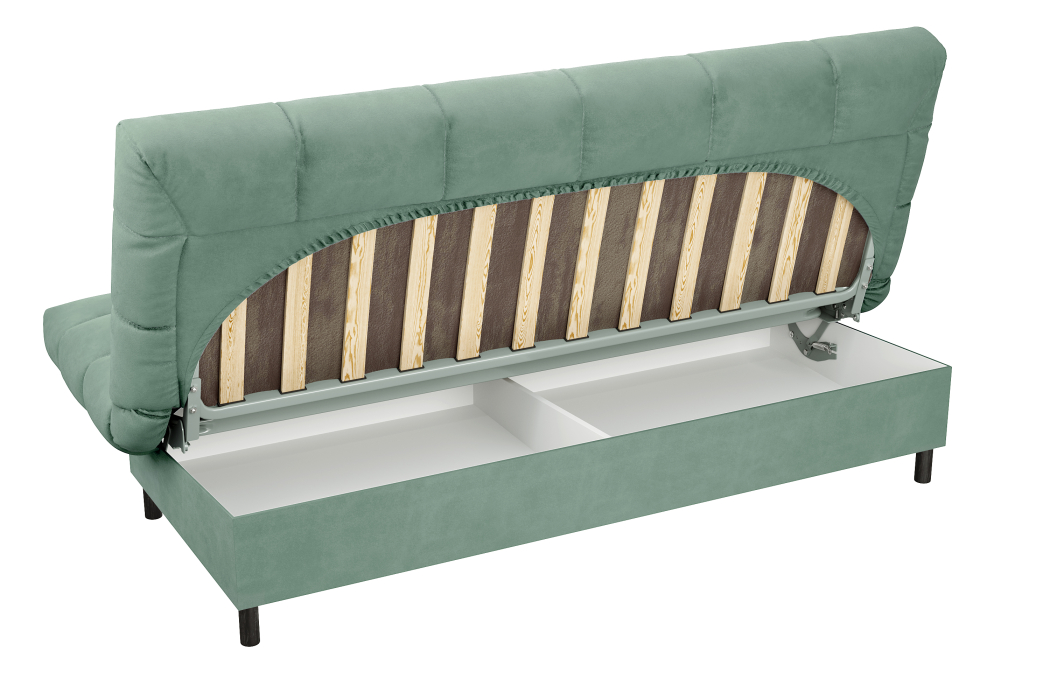 Диваны кровати со спальным местом, Диван прямой ЮТА, с черными ножками