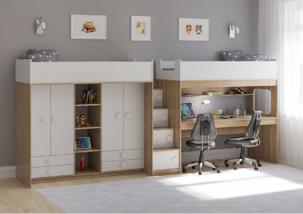 Для подростков, Двухъярусная кровать Легенда CE606-604 85х175