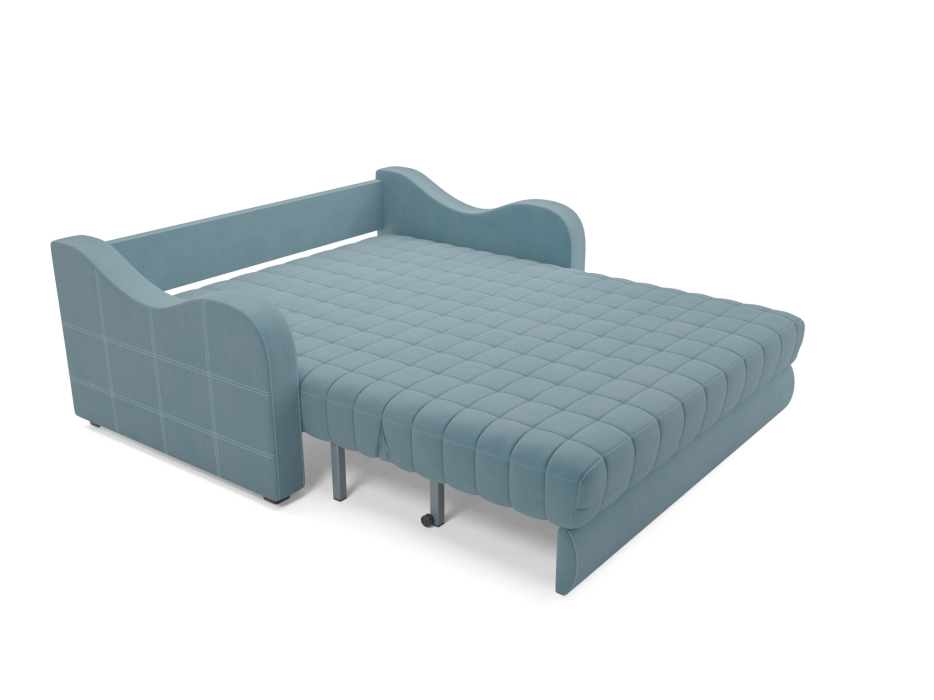 Диваны с ящиком для белья, Диван аккордеон Барон №4 ППУ 180х200 Велюр