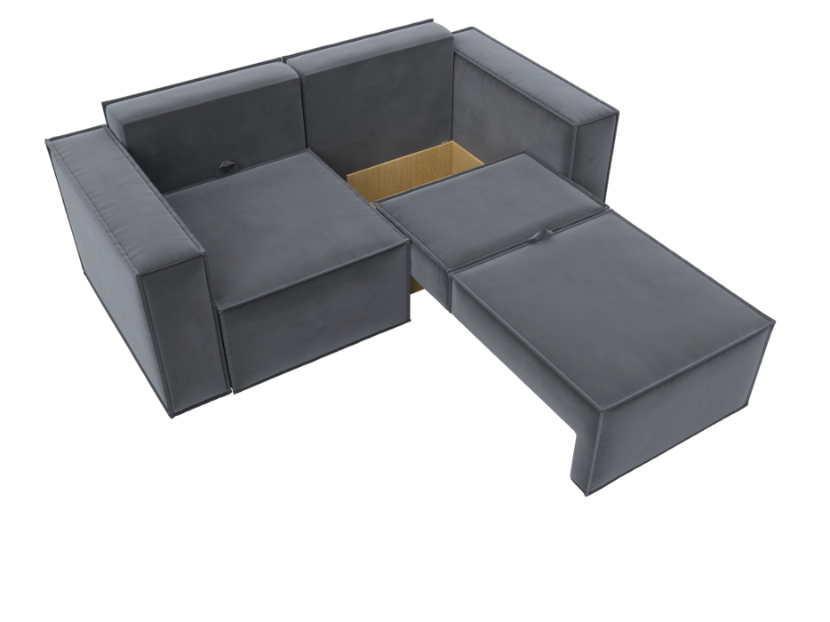 Диваны кровати со спальным местом, Диван прямой Куба мини, велюр