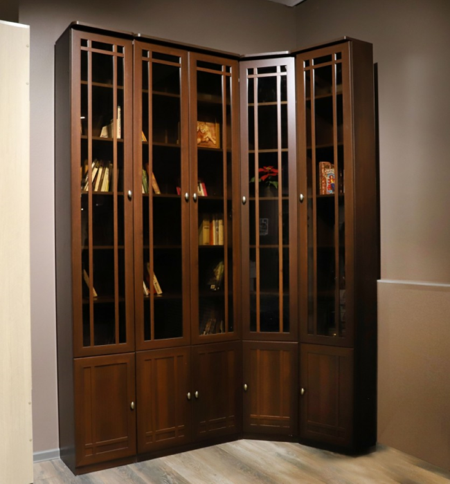 Угловые шкафы, Модульная система Sherlock (модуль 33) Шкаф для книг угловой