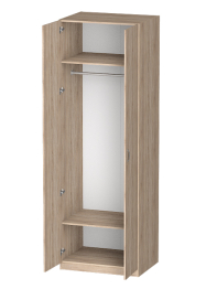 Распашной шкаф Лайф для одежды 80*60*240	Дуб сонома