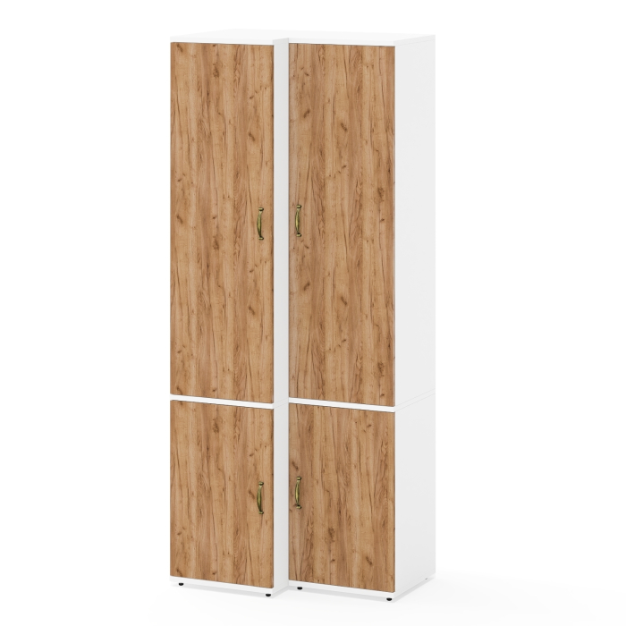 Для одежды, Узкий шкаф с пятью полками и пенал для одежды Лидер-8 МД 23Б