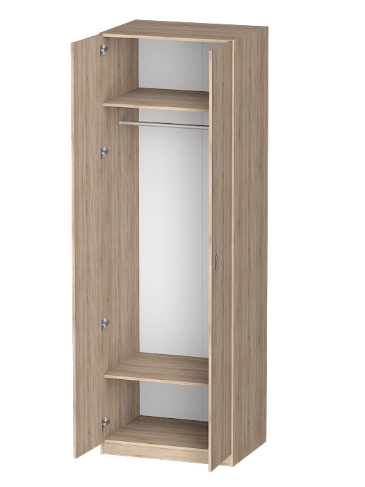 Для одежды, Распашной шкаф Лайф для одежды 80*60*240	Дуб сонома