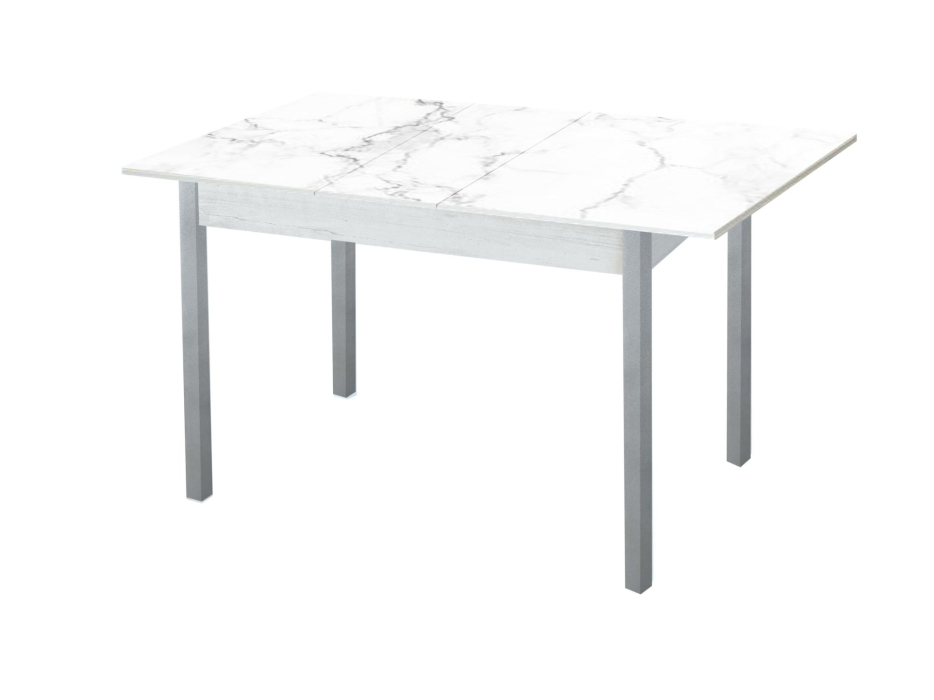 Обеденные столы, Альфа стол обеденный фотопечать опора квадро серебристый металлик