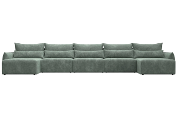 Диван п-образный Лига-051 НПБ МегаЛонг, велюр BRUT