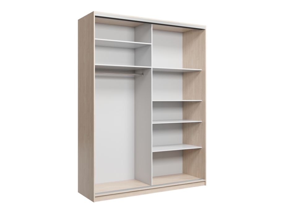 Шкафы-купе, Шкаф купе 2-х дверный Айсберг 180 зеркало