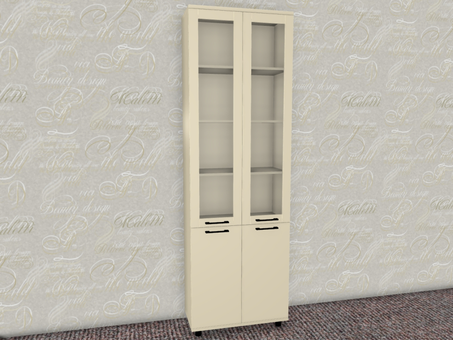 Шкафы двухстворчатые, Модульная система Грейс Шкаф ШК-5035  Серый Кашемир