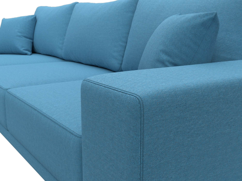 Диваны угловые в гостиную, Диван угловой Льюес левый, рогожка Амур