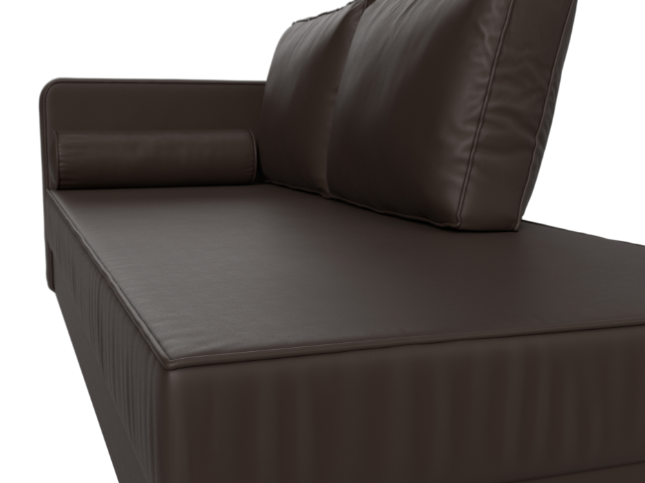 Кушетка кровать, Кушетка Прайм, экокожа, левый угол