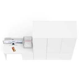 Компьютерный стол Мори с тумбой с дверкой и ящиком правый и шкаф-комод МШ1200-1