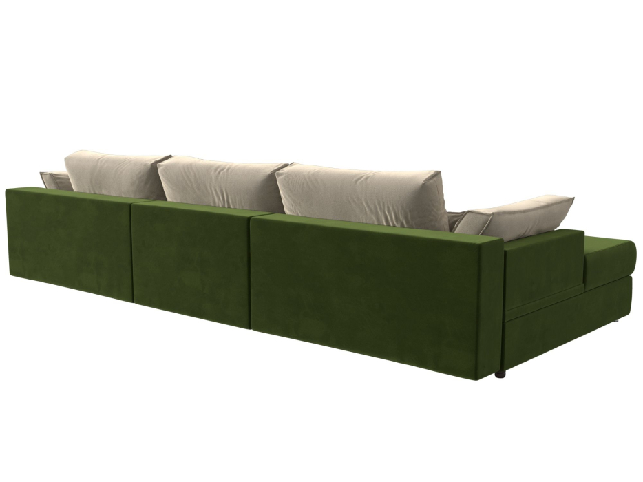 Диваны угловые в гостиную, Угловой диван Пекин Long угол левый, НПБ, микровельвет