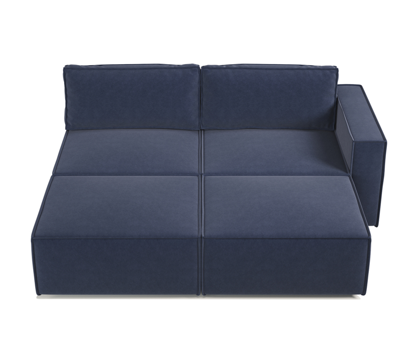 Диваны угловые в гостиную, Диван модульный Шарм 25 211х170х70 см, правый, велюр