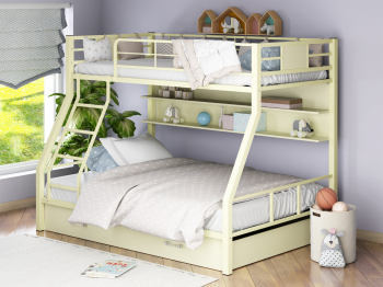 Кровать двухъярусная «Гранада 1ПЯ» Дуб молочный