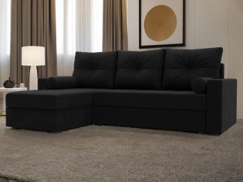 Диван угловой Верона Лайт левый угол, микровельвет