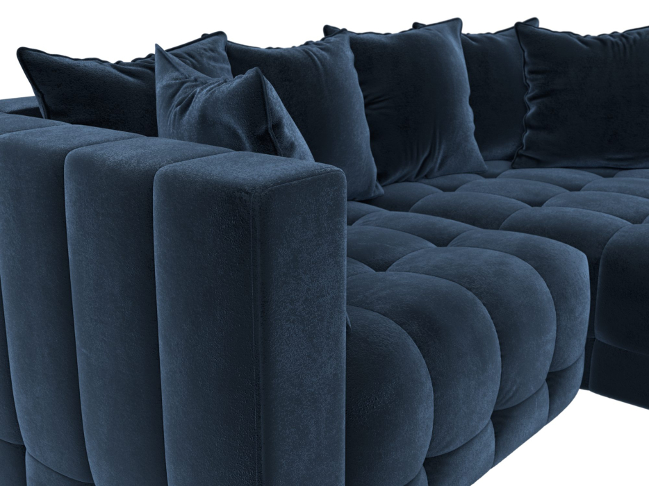 Диваны еврокнижки, Диван угловой Лига-052 НПБ угол универсальный, велюр TOWER