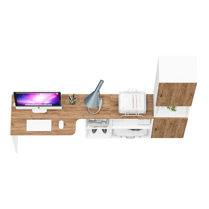 Домашние кабинеты, Рабочий стол-трансформер с пеналом для бумаг Лидер-8.