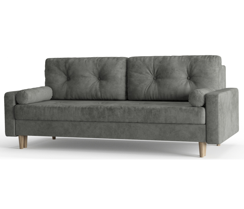 Диваны с ящиком для белья, Диван-кровать Belfast, независимый пружинный блок, велюр