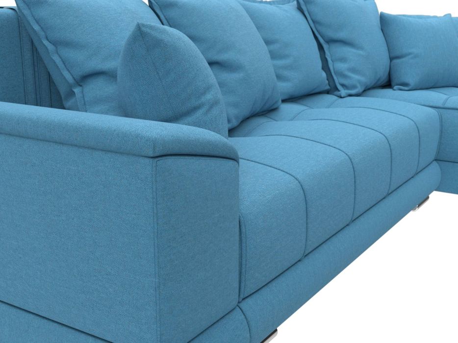 Диваны угловые в гостиную, Диван угловой НордСтар правый угол, рогожка Амур