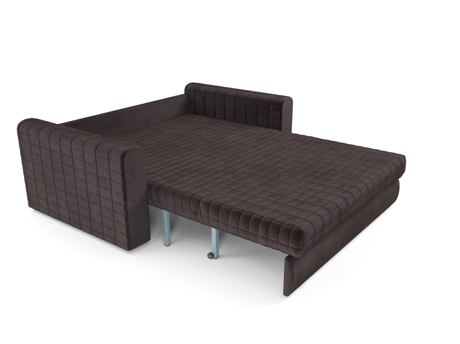 Диваны с ящиком для белья, Диван аккордеон Барон №5 ППУ 155х200 Бархат