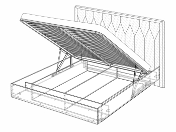 Капри кровать 10 с подъемным основанием 160х200 