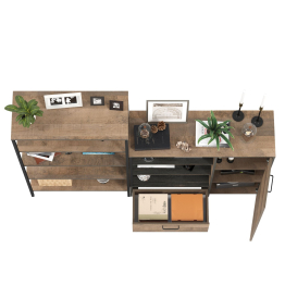 Стеллаж с полками и комод Трувор