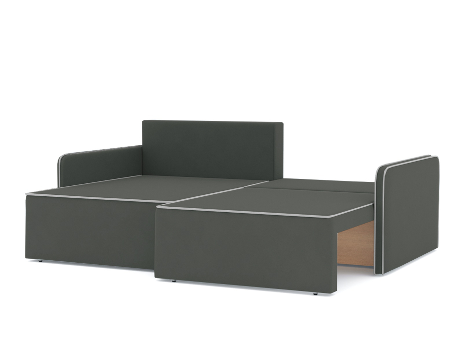 Диваны угловые в гостиную, Диван-кровать угловой еврокнижка Блюм, велюр