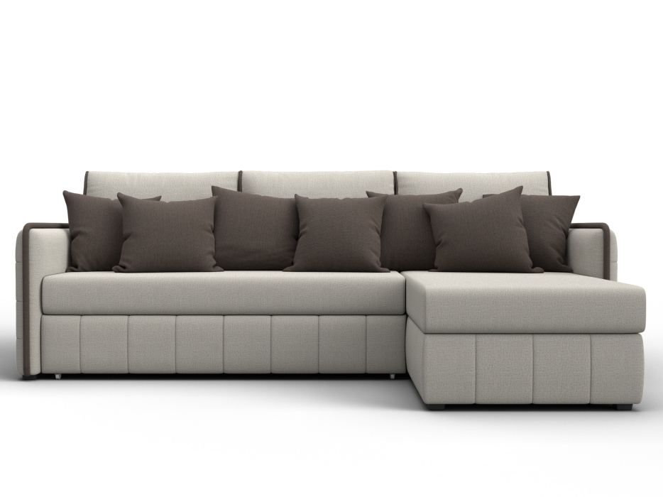 Диваны угловые в гостиную, Диван угловой Лига-078 угол универсальный, рогожка Амур