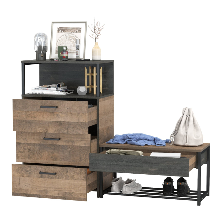 Прихожие, Тумба для обуви с сиденьем и комод с ящиками Трувор