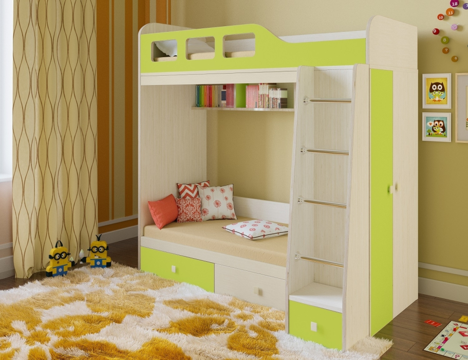 Для подростков, Кровать двухъярусная Астра 3