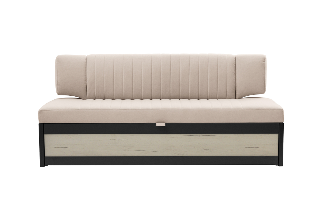 Диваны прямые кухонные, Прямой кухонный диван Парус 181 Дуб крафт белый