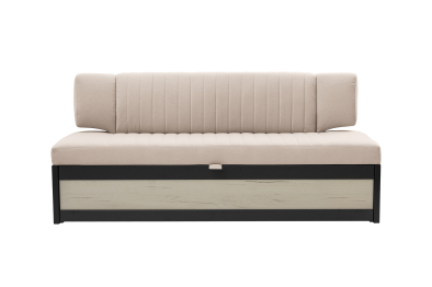 Прямой кухонный диван Парус 181 Дуб крафт белый