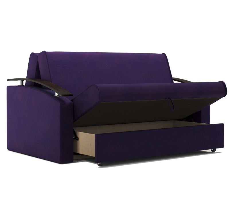 Диваны с ящиком для белья, Диван аккордеон Верона 160
