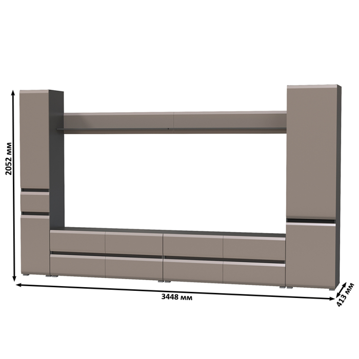 Стенки для гостиной, Гостиная Сидней комплектация № 107