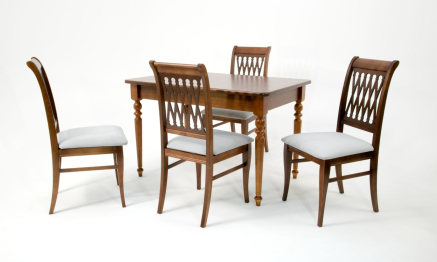 Обеденная группа Вивальди 120 со стульями Рич/ серый, Орех