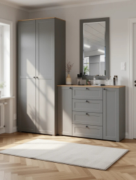 Комод с зеркалом и шкафом для прихожей Остин